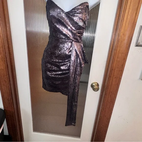 Fashion Nova Lilac Sequined Homecoming/Cocktail Dress, NWOT, s-XS - Picture 1 of 7